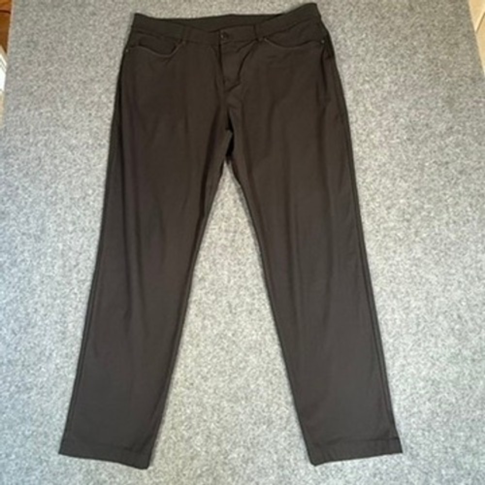 Lululemon Mens‎ ABC Pants Black Athleisure Classic Fit Sz 38x31 Casual Golf Work